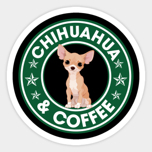 Chihuahua And Coffee Sticker